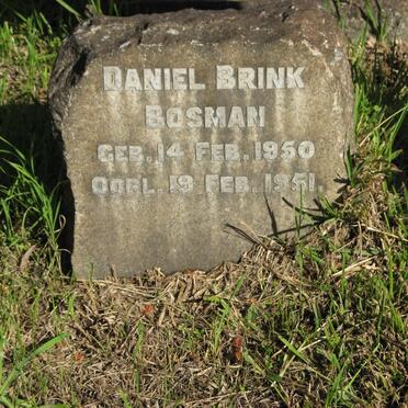 BOSMAN Daniel Brink 1950-1951