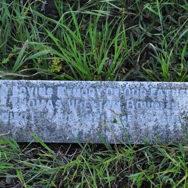 BOWNES Thomas William -1921