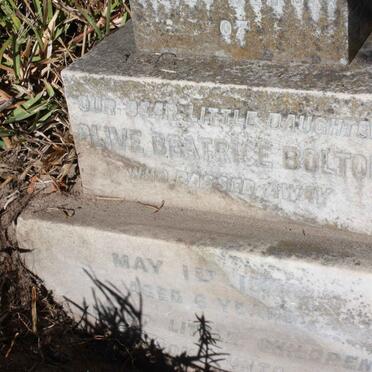 BOLTON Olive Beatrice -1906