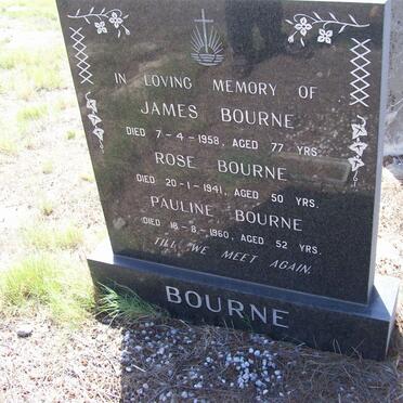 BOURNE James -1958 :: BOURNE Rose -1941 :: BOURNE Pauline -1960