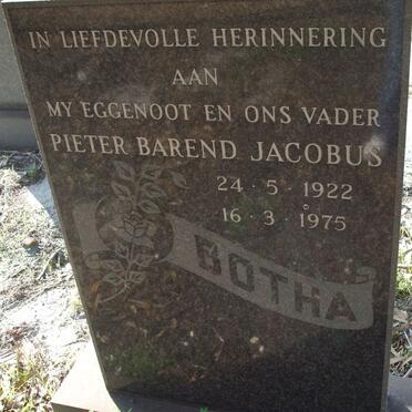 BOTHA Pieter Barend Jacobus 1922-1975