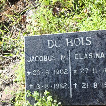BOIS Jacobus M., du 1902-1982 &amp; Clasina J. 1899-1993