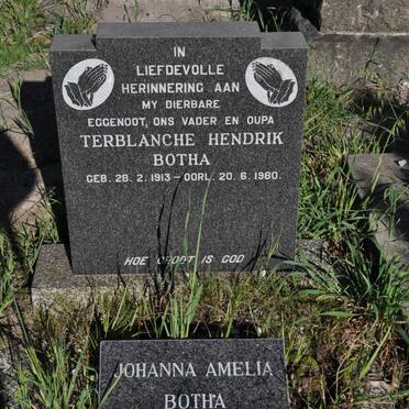 BOTHA Terblanche Hendrik 1913-1980 &amp; Johanna Amelia 1914-2006