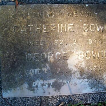 BOWIE George -1963 &amp; Catherine -1954