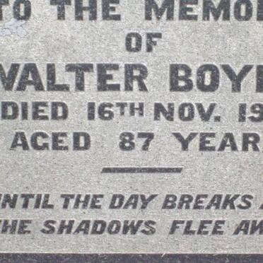 BOYES Walter -1911