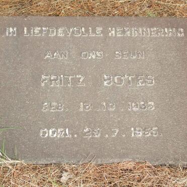 BOTES Fritz 1933-1955