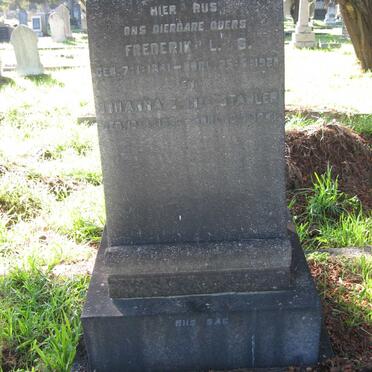 BOONZAIER Frederik L.S. 1841-1920 &amp; Johanna E. STADLER 185?-1941