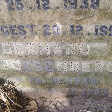 BOESENBERG Helmut 1938-1958 :: BOESENBERG Gerhard 1938-1963