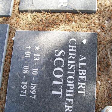 SCOTT Albert Christopher 1897-1971