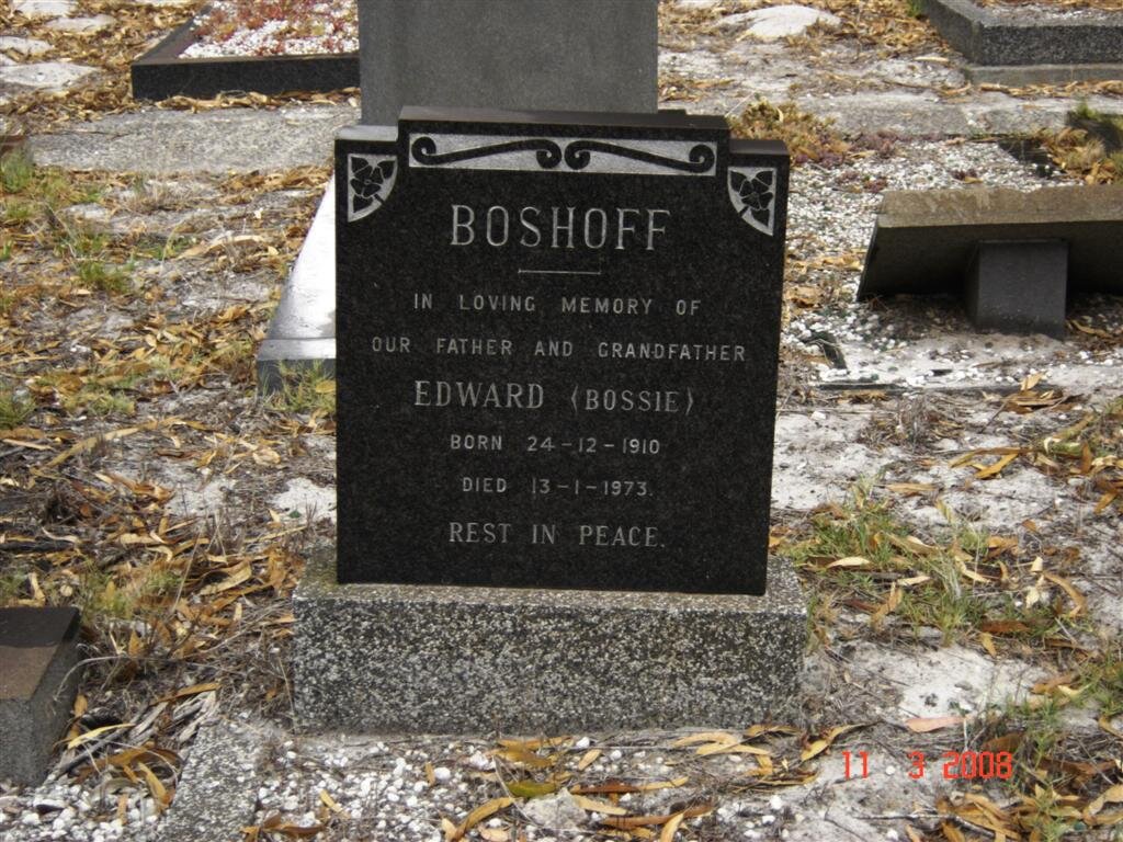 BOSHOFF Edward 1910-1973