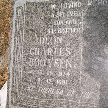 BOOYSEN Deon Charles 1974-1991