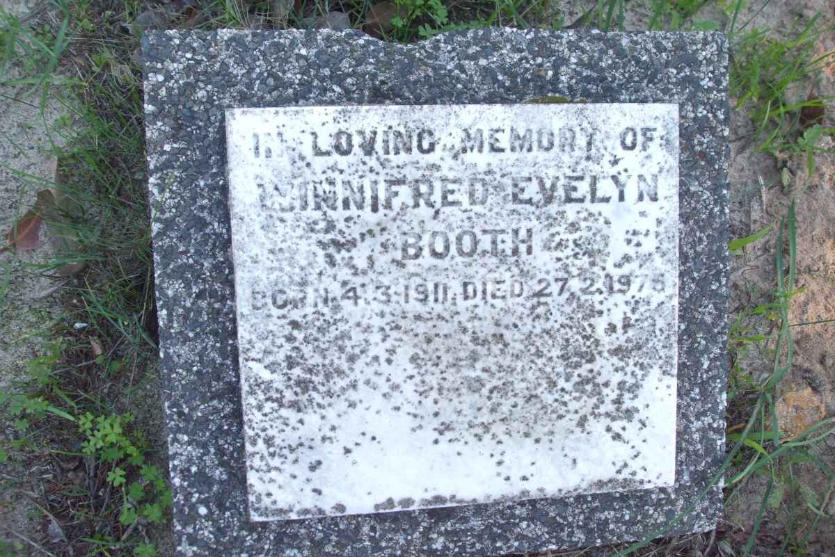 BOOTH Winnifred Evelyn 1911-1975