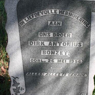 BONZET Dirk Antonius -1956