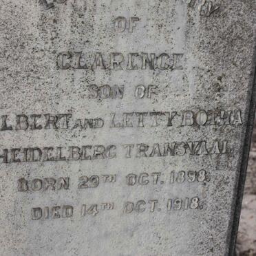 BOTHA Clarence 1898-1918