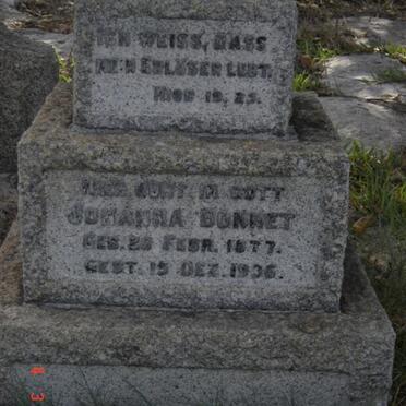 BONNET Johanna 1877-1936