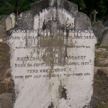 BORCHERT Dorothy Ada Edna 1890-1893 :: BORCHERT Katherine Ellen 18??-1920 :: BORCHERT Ferdinand 18??-1936