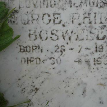 BOSWELL George Phillip 1922-1980
