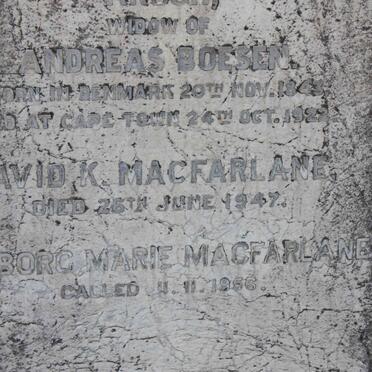 MACFARLANE David K. -1947 &amp; Ingeborg Marie -1956