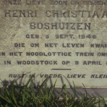 BOSHUIZEN Henri Christiaan 1948-1957 