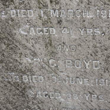 BOYD R.G. -1912 