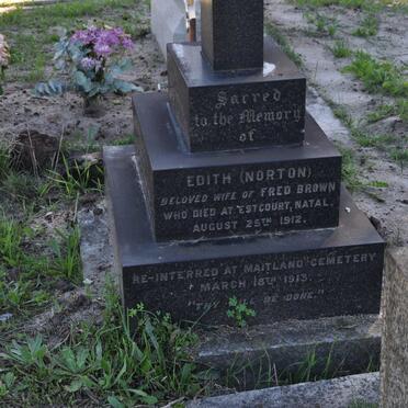 BROWN Edith nee NORTON -1912