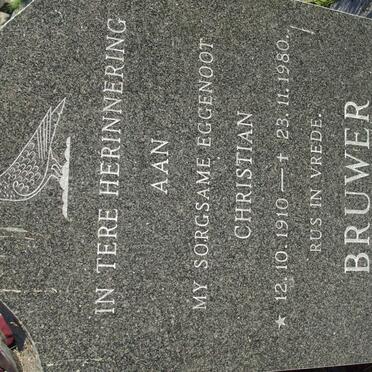 BRUWER Christian 1910-1980