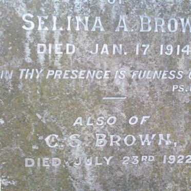 BROWN Selina A. -1914