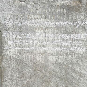 BREDA Peter Voltelin, van 1852-1902 &amp; Johanna Wilhelmina Carolina HAYLETT 1865-1927