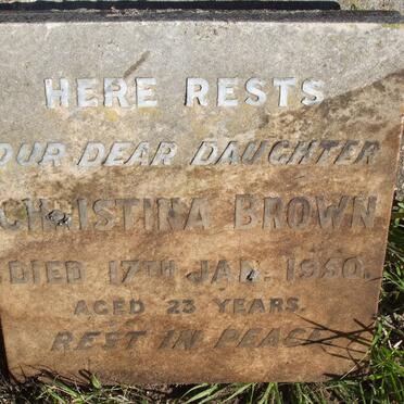 BROWN Christina  -1950