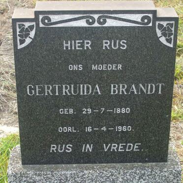 BRANDT Gertruida 1880-1960