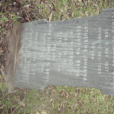 BRINK Petrus Johannes 1827-1909 &amp; Catherina Johanna Barendina SCHIERHOUT 1842-1916 - see description for rest of names
