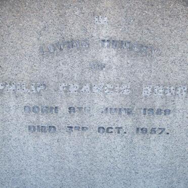 BRODIE Philip Francis 1889-1957