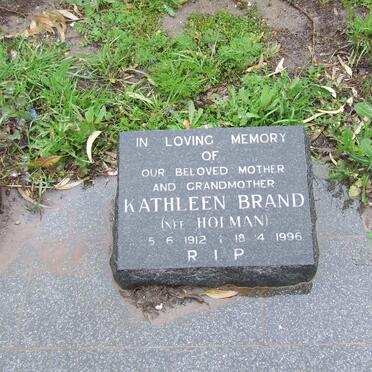 BRAND Kathleen nee HOLMAN 1912-1996