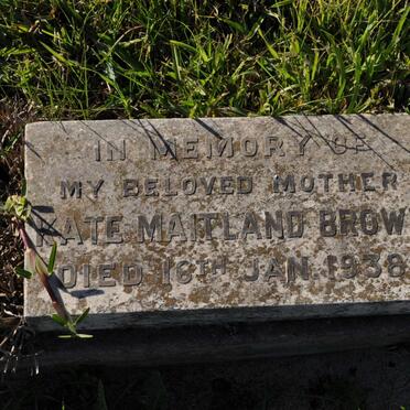 BROWN Kate Maitland -1938
