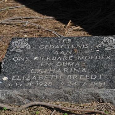 BREEDT Catharina Elizabeth 1928-1981