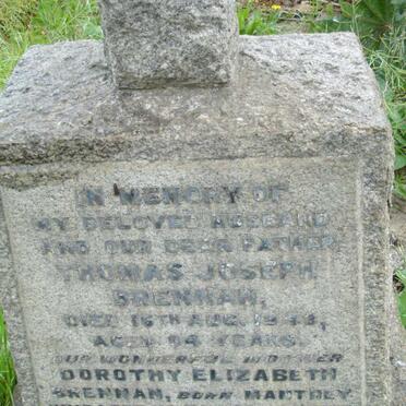 BRENNAN Thomas Joseph -1948 &amp; Dorothy Elizabeth MANTHEY -1959