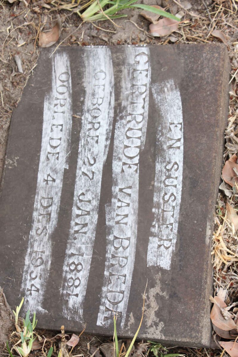 BREDA Gertrude, van 1881-1954