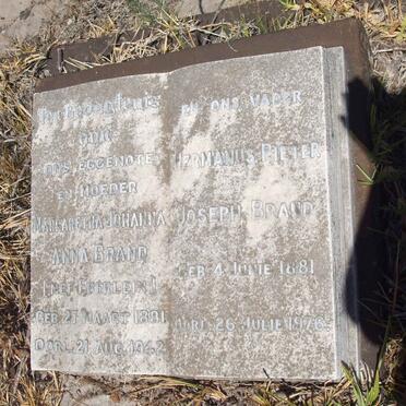 BRAND Hermanus Pieter Joseph 1881-1976 &amp; Margaretha Johanna Anna EBERLEIN 1881-1942