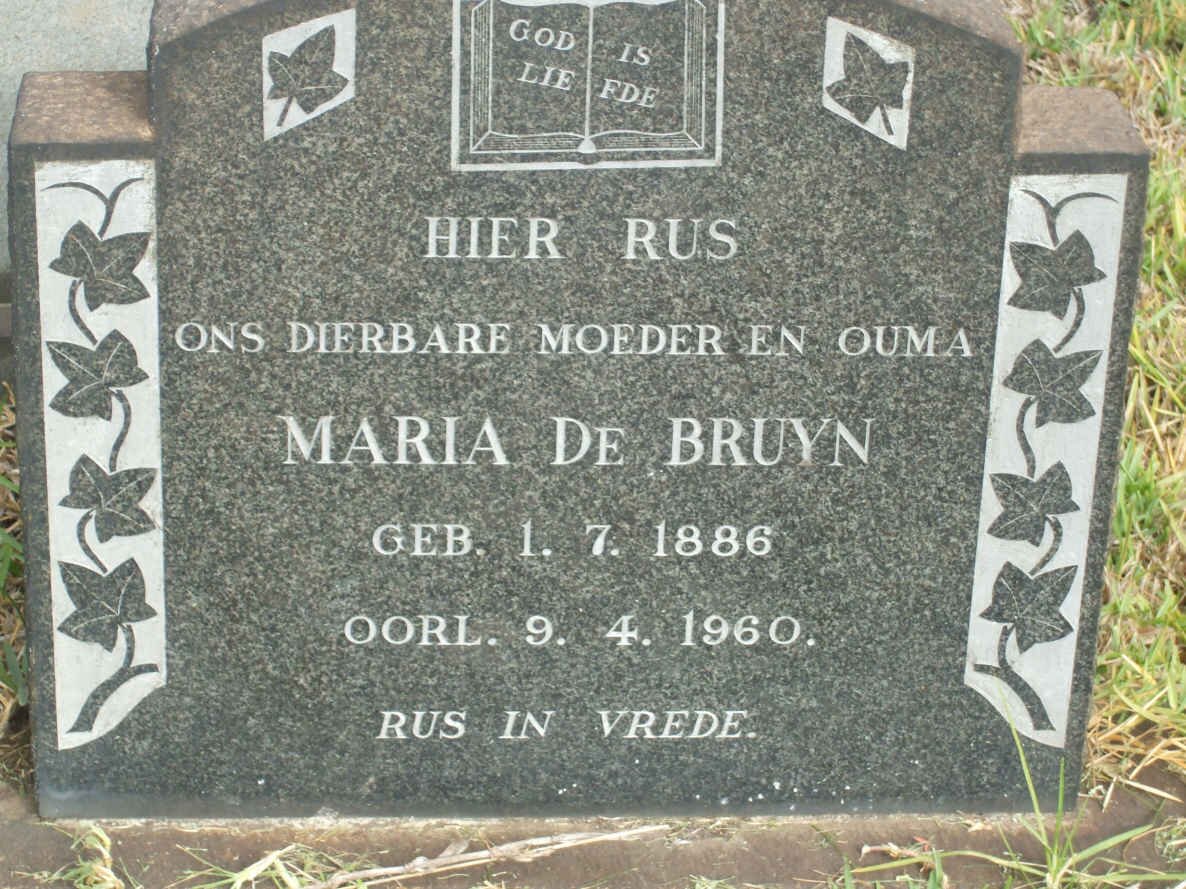 BRUYN Maria, de 1886-1960