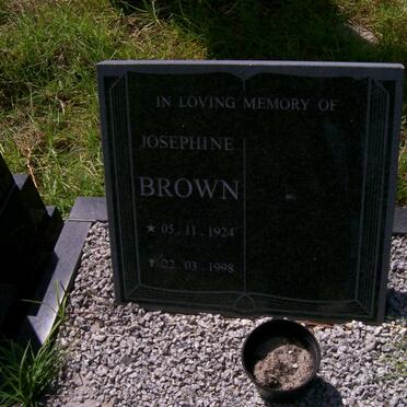 BROWN Josephine 1924-1998