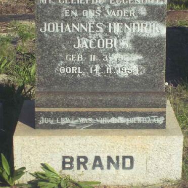 BRAND Johannes Hendrik Jacobus 1928-1954