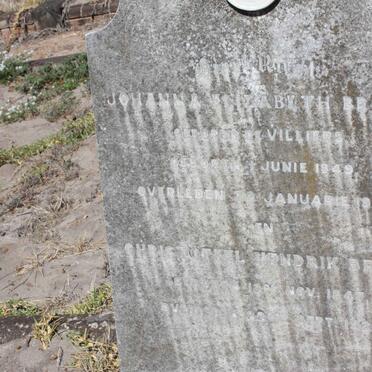 BRAND Christoffel Hendrik 1847-1923 &amp; Johanna Elizabeth DE VILLIERS 1849-1924