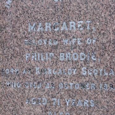 BRODIE Margaret -1892