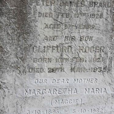BRAND Clifford Roger 1921-1935