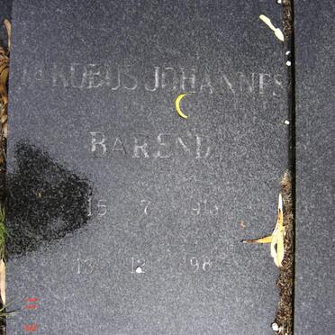 BRYNARD Jakobus Johannes Barend 1913-1982 &amp; Anna Maria ??-??