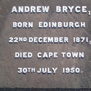 BRYCE Andrew 1871-1950