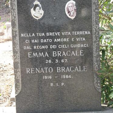 BRACALE Renato 1916-1984 &amp; Emma -1967