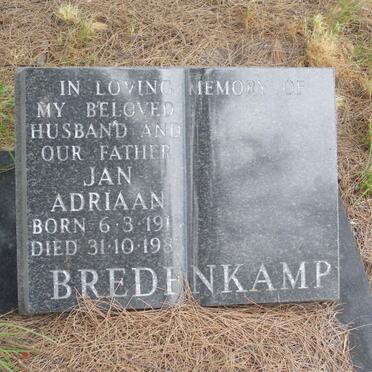 BREDENKAMP Jan Adriaan 191?-1983
