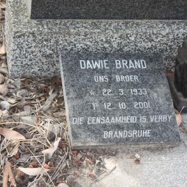 BRAND Dawie 1933-2001