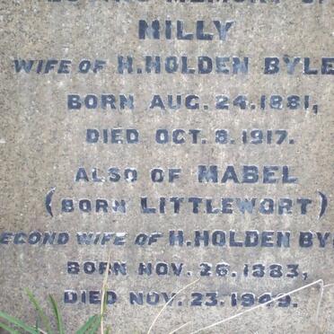 BYLES Milly 1881-1917 :: BYLES Mabel nee LITTLEWORT 1883-1949